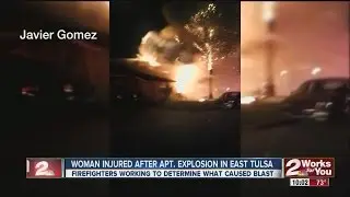 Woman injured after apartment explosion in east Tulsa