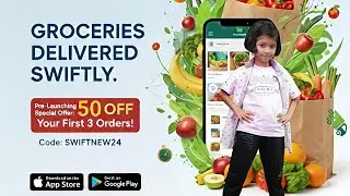 Swiftcart 10 minutes Grocery delivery App || New Year Dhamaka Extra ₹50 Discount on First 3 Orders 