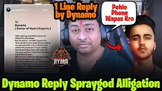 Dynamo Gaming Speaks on Spraygod Prizepool Matter | Hydra Esports
