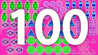 Count to 100 with Candy – Fun Kids Animated Counting to 100 Video Learn Shapes Learn Colors