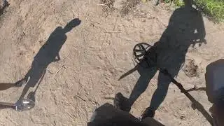 Metal detecting lake Skinner with a little bit of fishing