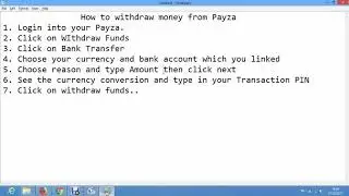 How to withdraw from Payza