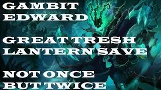 GMB EDward great tresh lantern save - Not Once but Twice - SHC vs GMB - EU LCS Summer Split 2014