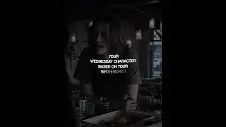 Your Wednesday character based on your birth month