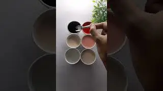 Увлекательное смешивание цветов #satisfyingcolormixing #colourmixing #asmr #arts #diy