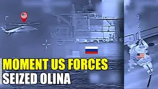 AGAIN! Moment US forces seize tanker OLINA after chopper raid