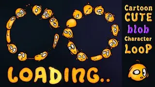 Loading Cartoon Character Cute Blob - Loader