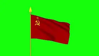 Soviet flag green screen