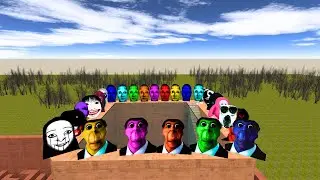 COLOURFUL SELENES & OBUNGA IN BIG MAZE 😱 | Ultimate Nextbots Horror | GameX HD