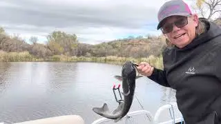 Camping and fishing at lake Patagonia in Arizona￼.