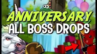 AQW BIRTHDAY EVENT | ALL BOSS DROPS SHOWCASE AdventureQuest Worlds 2018