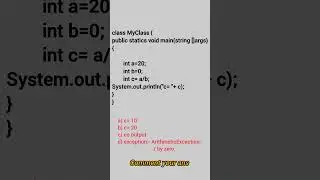 Java quiz #java #mcq #code #javaprogramming #coder #1million #trending #latest
