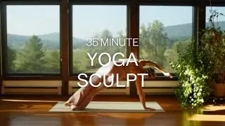 35 Minute Yoga Sculpt | bodyweight strong vinyasa
