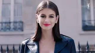 Kaia Gerber for YSL Beauty Rouge Volupte Rock&rsquo;n Shine Campaign