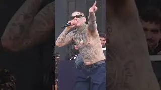 Lefty Gunplay on stage for Kendrick Lamar&rsquo;s annual Christmas Concert in Watts Ca @leftygunplay