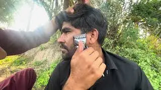 ASMR Fast Shaving Deep With Old Barber cutting AZAZ Shaving 🪒 