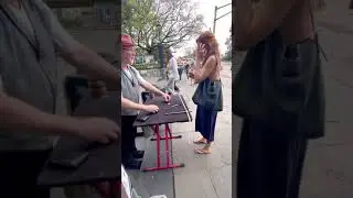 Starting a street magic show with coin magic (part 1) #shorts