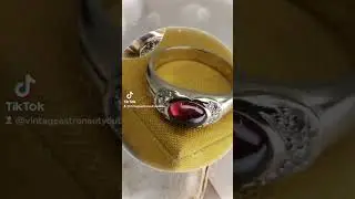 Vintage Tourmaline Diamond Ring, 14k Gold Ring, Unisex Ring