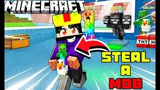 Playing steal a brainrot copy in Minecraft enchanted server | heroes king 7