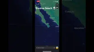 Divorce beach. #foryou #satisfying #map