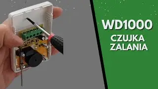 Jak podłączyć czujkę zalania wodą WD1000 z dwoma rezystorami do centrali alarmowej, 2eol/nc