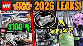 $100 FOR THIS? NEW 2026 LEGO Star Wars Spring Set LEAKS! (TIE Advanced, X-Wing, Busts, & More!)