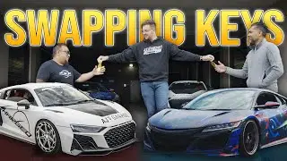 SWAPPING KEYS | Audi R8 VS Acura NSX - Twin Turbo Supercar Showdown!
