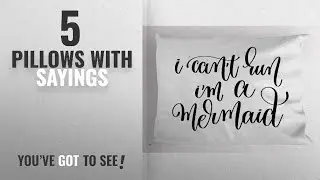 Top 10 Pillows With Sayings [2018]: I'm Mermaid Pillow Sham by Ambesonne, Saying in Relation to