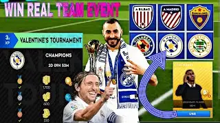 WIN REAL TEAM EVENT WITH REAL MADRID VALENTINE'S TOURNAMENT. DLS 23.R2G
