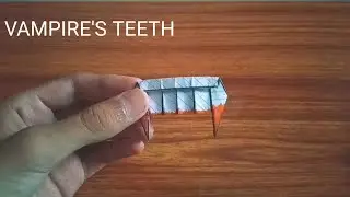 Origami vampire's teeth