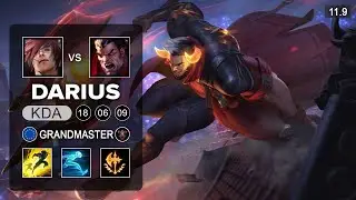 Darius Top vs Sett - EUW Grandmaster Patch 11.9