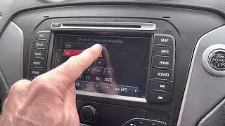 Ford Mondeo Clock Settings Touch Screen Multi function display 2014 how to set the time and the date