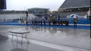 Skyview High School Marching Hawks & Blue Diamond Color Guard Performing at D3 BSU Stadium 11/1/2014
