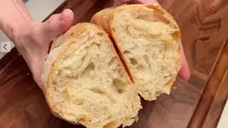 Cozy Italian Bread｜Crispy Crust, Airy Crumb｜Slow Baking at Home