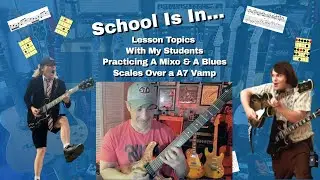 Improv Techniques - How To Practice A Mixo (D major modes) & A Min Pent with b5 over an A7 Vamp.