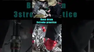 Bass drum 3 stroke practice #drums  #sakaedrum  #ドラム