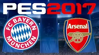 PES 2017 - UEFA CHAMPIONS LEAGUE - BAYERN MUNICH vs ARSENAL