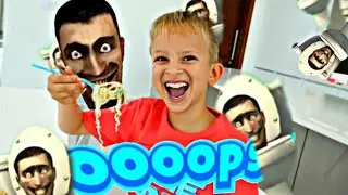 Vlad and Niki Make Colorful Noodles with skibidi toilet | funny logo effect by skibidi 
