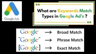 Google Ads Keyword Match Types Tutorial  2026 in Hindi | Broad Match | Exact Match | Phrase Match