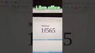 LIBRE OFFICE IN A WATCH ICON || #msword #computer #libreoffice #viral #shorts
