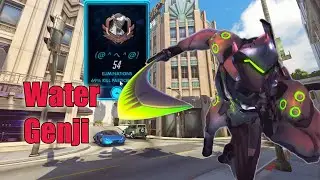 Water Genji Gameplay 54 Elims - Pro Overwatch Season 18
