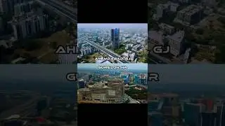 Ahemdabad, GJ Vs Gurgaon, HR / City comparison / Who have better infrastructure / #shorts #drone