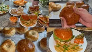 خبز الهمبرغر اخف من القطن طريقة ناجحة 100/100 homemade burger buns 🍔