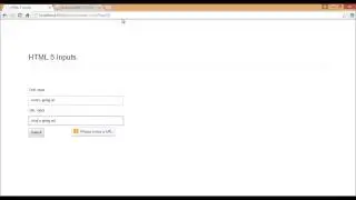 HTML 5 Inputs URL