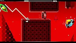 Small Preview Of My Unfinished Level Called Cubeless Circles In Geometry Dash!!