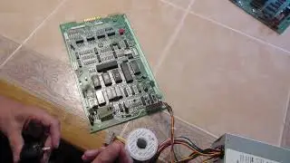 Game Plan Pinball MPU-2/CPU Board #2 Bootup in the bench