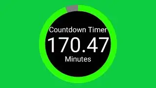 180 Minutes (3 Hours) Countdown Timer (No Copyright)