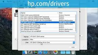 Обновление Mac OS для использования драйвера принтера HP