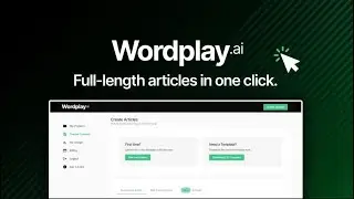 Wordplay Appsumo Deal: AI Article Writer - Bulk Article Generator | Lifetime Deal