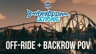 Barracuda Strike Off-Ride + Drone Cinematic | Sunset Ambient Shots | SeaWorld San Antonio